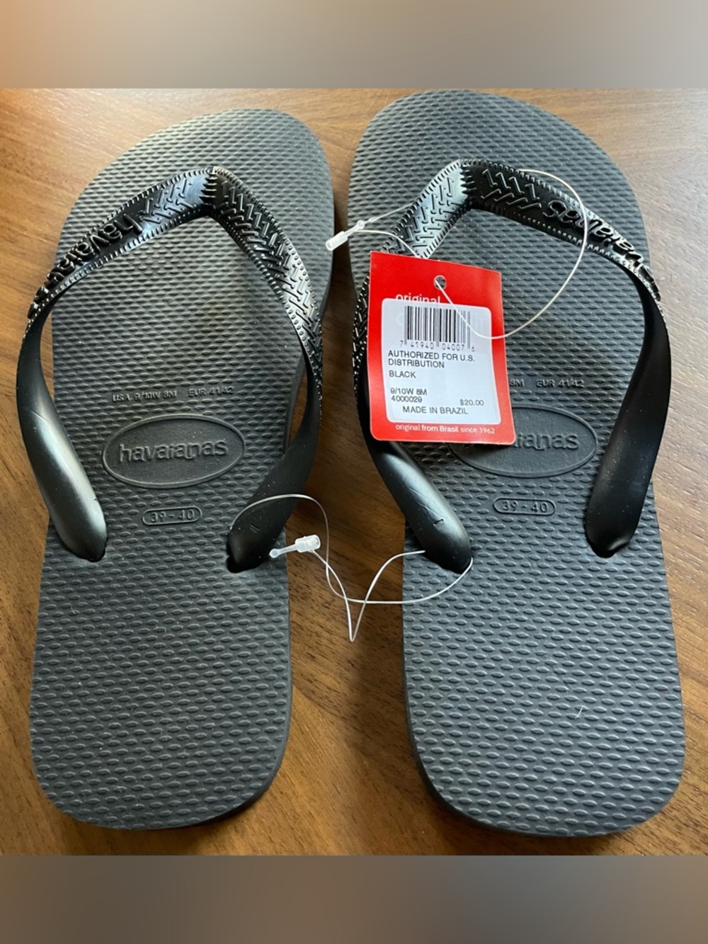 9/10 Havaianas ALPARGATAS Women’s NEW Sandal Black Slight Rise